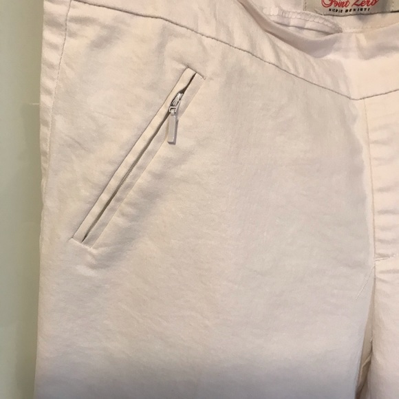 Point Zero Nicole Benisti White Capri Jeans - Picture 2 of 4